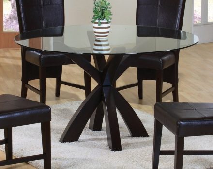 Coaster-round-glass-dining-tables