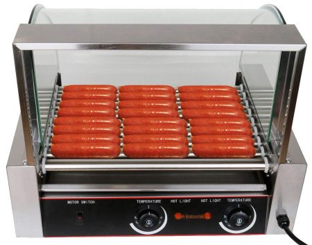 dog rollers ridgeyard nonstick stainless commercial steel