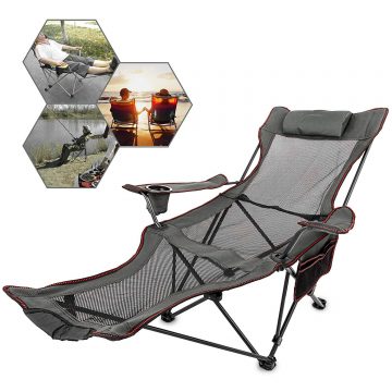 Happybuy Camping Chair with Footrests