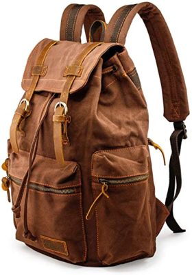 GEARONIC Leather Backpacks for men