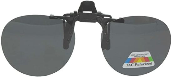 Round Polarized Clip on Sunglasses